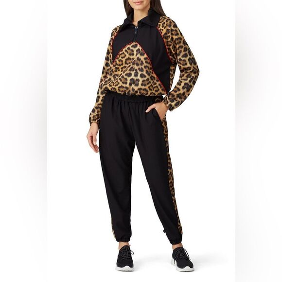 Terez | Leopard Goals Print Windbreaker Jacket - Picture 3 of 7